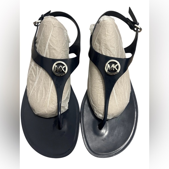 Michael Michael Kors women’s 8.5 - 9 navy blue slingback jelly sandals - Picture 2 of 5